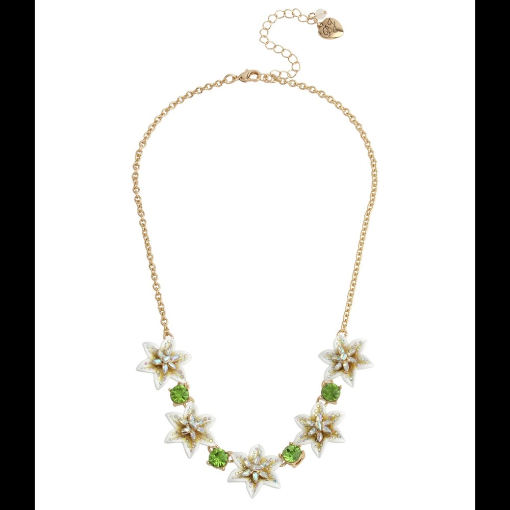 Betsey Johnson Lily Flower Necklace